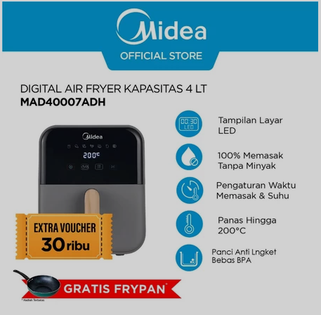 digital air fryer Midea